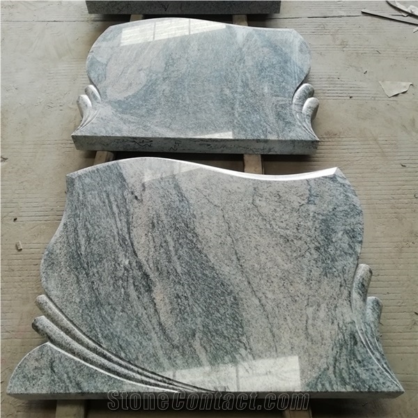 China Multicolour Grain Granite Juparana Headstone
