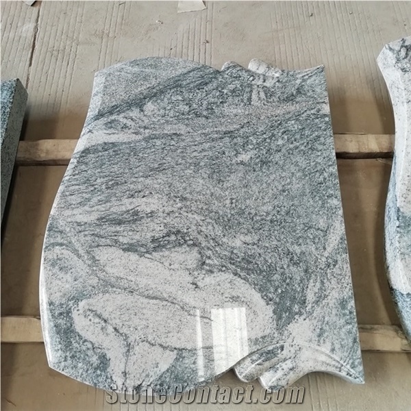China Multicolour Grain Granite Juparana Headstone