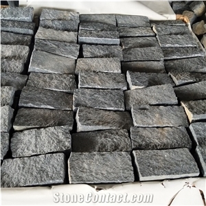 China Natural Split G654 Black Granite Cobbles Paving Cubes