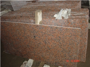 China Red Granite G562 Cut Flooring Tiles