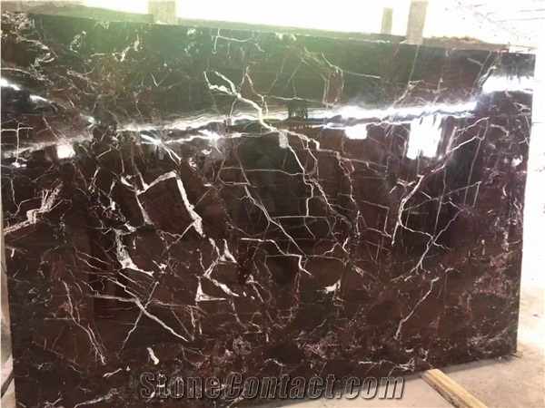 China Red Rosso Levanto Marble Slabs Tiles