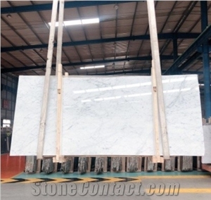Italy Carrara White Marble Slabs China Factory
