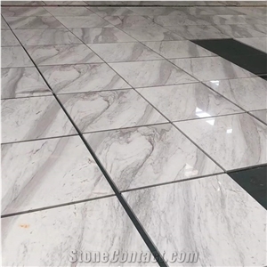 Polished Greece Volakas White Marble Tiles China Factory