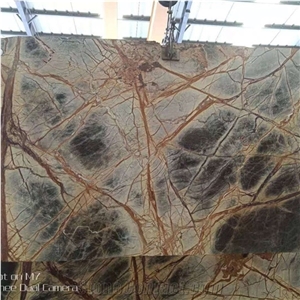 Polished Rainforest Green Marble Stone Slabs