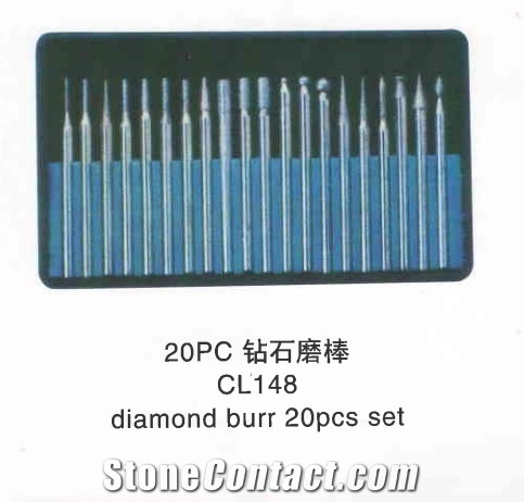20pc Diamond Burr Set Cl148