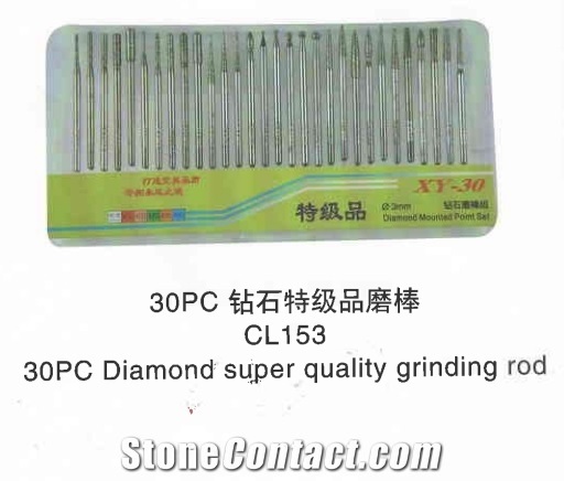 30pc Diamond Special-Grade Burr Set Cl153