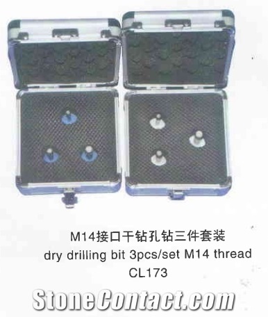 M14 Thread Dry Drilling Bit, 3pcs/Set, Cl173