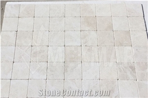 Botticino Cream Marble Tumbled Tiles
