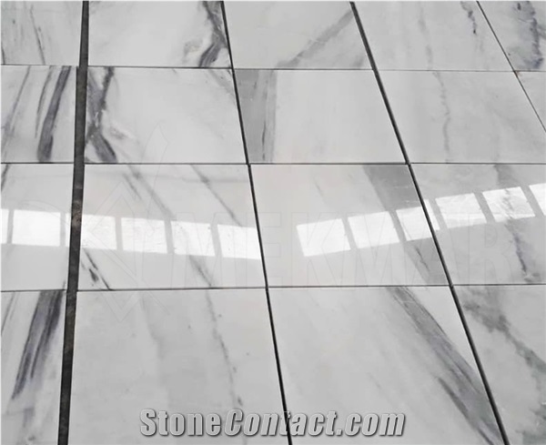 Mende White Line Marble Tiles