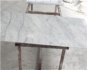 Mugla White Marble Square Tabletop