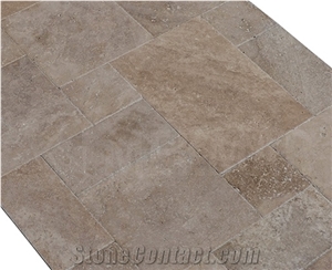 Walnut Travertine Pattern Set Tiles