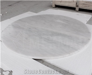 White Marble Round Tabletop