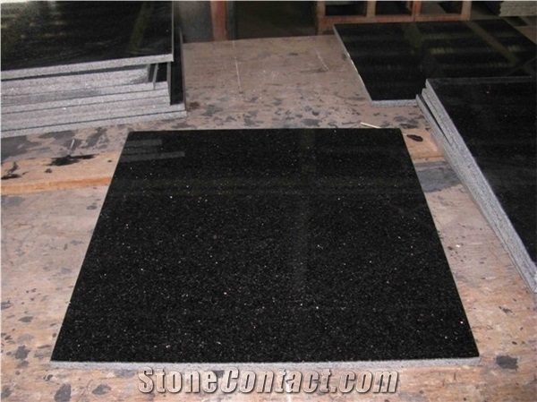 Black Galaxy Granite 60*60*2Cm Polished Tiles