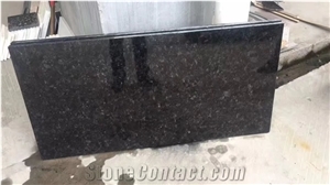 Black Granite Angola Black Prefab Kitchen Countertop
