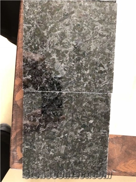 Black Granite Angola Black Prefab Kitchen Countertop