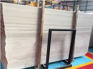 Chinese Marble Wooden White Wood Tiles Slabs