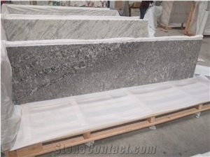 Crystal White Granite Prefab Fabrication Countertop