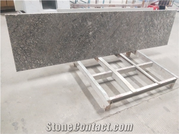 Crystal White Granite Prefab Fabrication Countertop