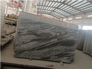 Nero Santiago Grey Slabs Tiles Granite Shandong Qingdao