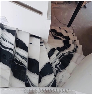 Pandas White Marble Step Stair Treads Riser