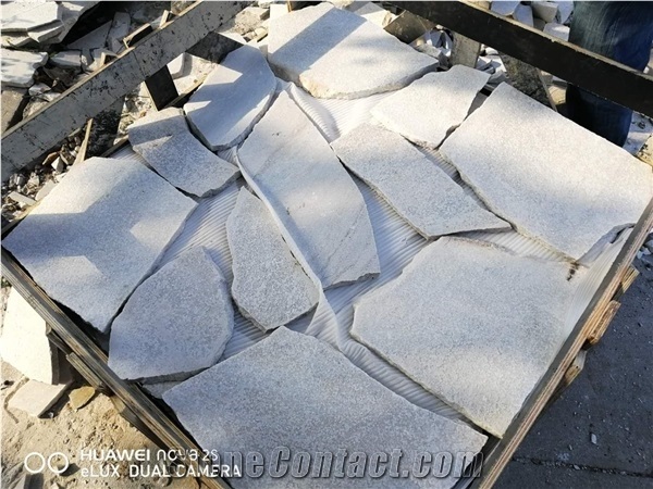 Pure White Quartzite Flamed Tiles
