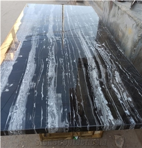 Silver Dragon Black Marble Slabs and Tiles