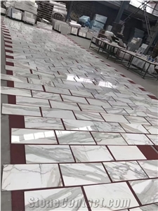Cheap Calacatta Oro Marble Tile,Italy Calcutta White Floor