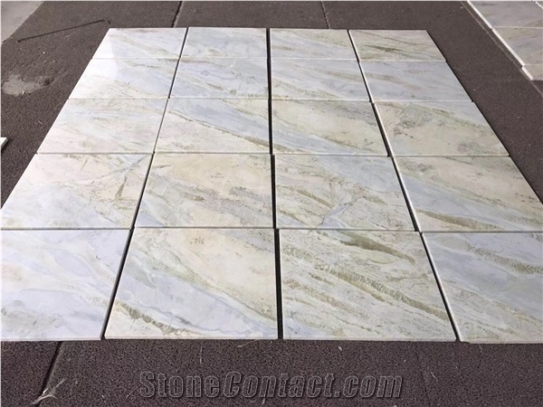 China Blue River Marble Stone Tile,Spring Blue River Marble