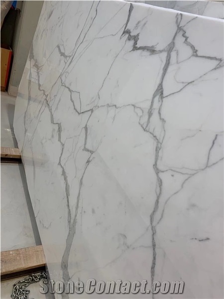 Italian Statuario Super White Marble Slabs & Tiles