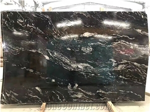 Universe Black Marble Polished Tiles & Slabs