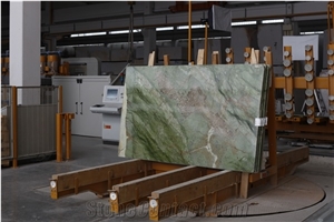 Silk Green Verde Ming Marble Slabs Italy