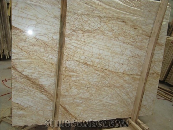 Golden Spider Marble Tiles and Yellow Marble Slabs