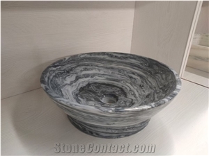 Grey Marble Sinks, Stone Basin, Kitchen Sinks