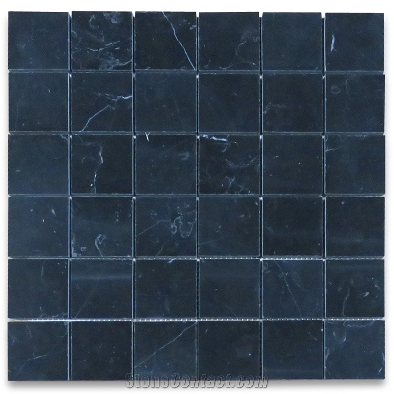 Black Marble 3 4 Inch Penny Round Mosaic Tiles