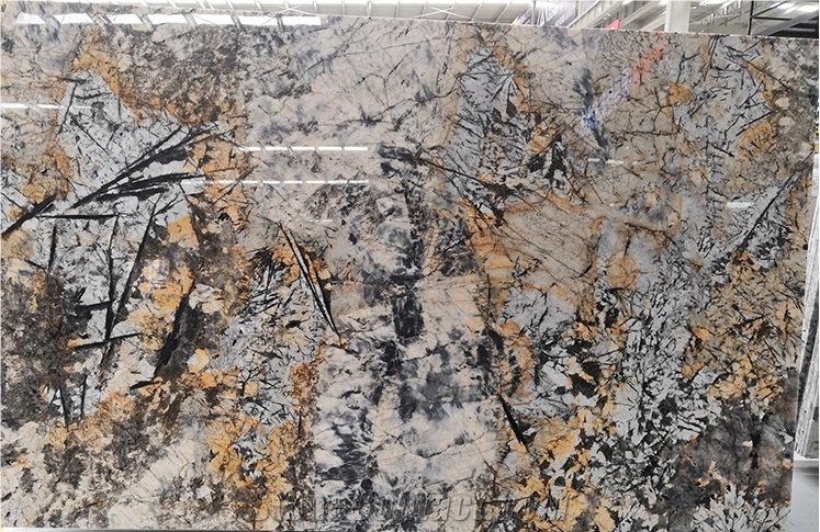 Delicatus Gold Stone Prefab Granite Counter Tops
