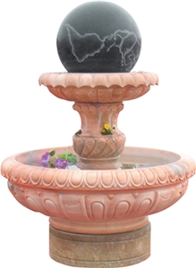 Beige Marble Floating Ball Fountains