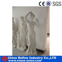 Carved Natrual White Marble Sculpture Man Statues