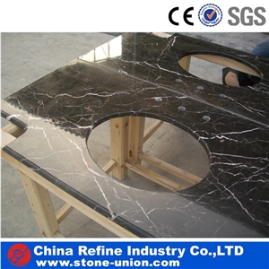 Cheap Black Marquina Marble Counter Vanity Tops