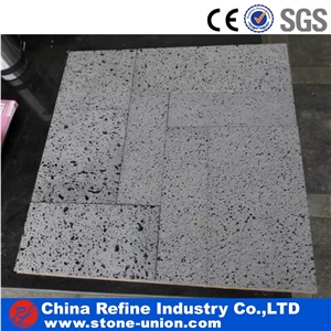 Cheap Lava Stone Big Holes Grey Flooring Tiles