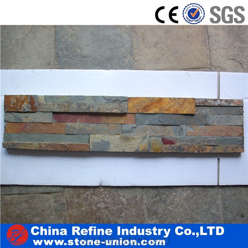 Cheap Price Cultured Stone,Rusty Slate Ledge Stone