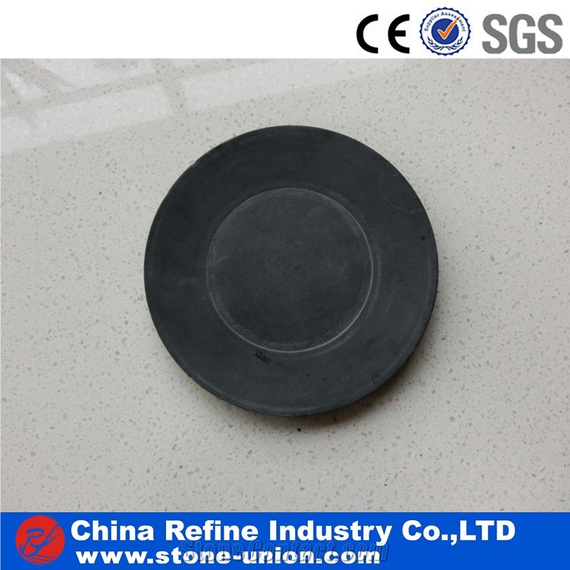 Cheap Wholesale Black Slate Food Plates And Pans