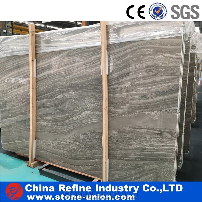 China Kylin Wood Veins Marble Slabs & Tiles