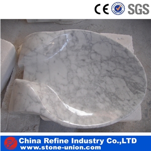 China White Marble Polished Wash Sinks & Basins