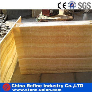 China Yellow Onyx Covering Tiles & Slabs For Sale