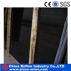 Chinese Black Ebony Wood Marble Tiles And Slabs