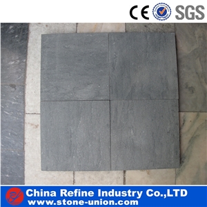 Chinese Black Limestone Flooring Tiles & Slabs