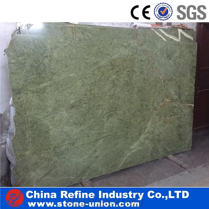 Chinese Dandong Green Marble Slabs And Tiles