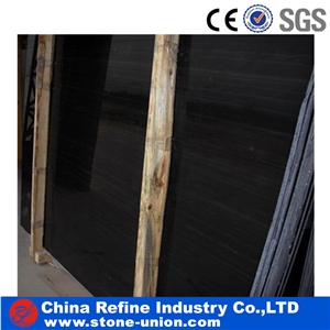 Ebony Lines Black Marble Slab & Flooring Tiles