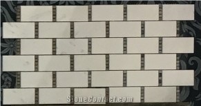 Flower Polished Pattern Marble Mosaic Tiles