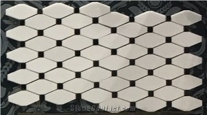 Flower Polished Pattern Marble Mosaic Tiles